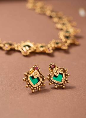 Emerald bloom necklace set 3