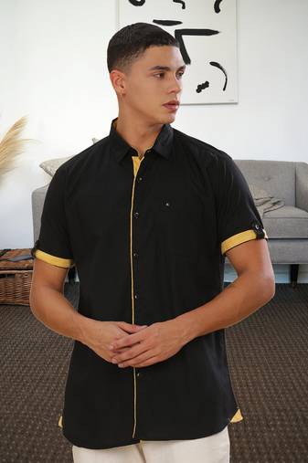 Men's linen cotton casual shirt |  half sleeves shirt for men