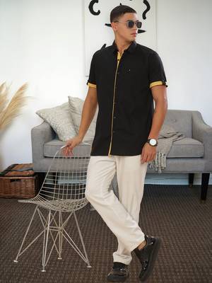 Men's linen cotton casual shirt |  half sleeves shirt for men 3