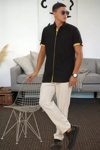 Men's linen cotton casual shirt |  half sleeves shirt for men