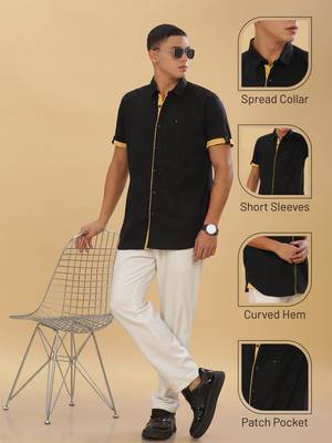 Men's linen cotton casual shirt |  half sleeves shirt for men 5
