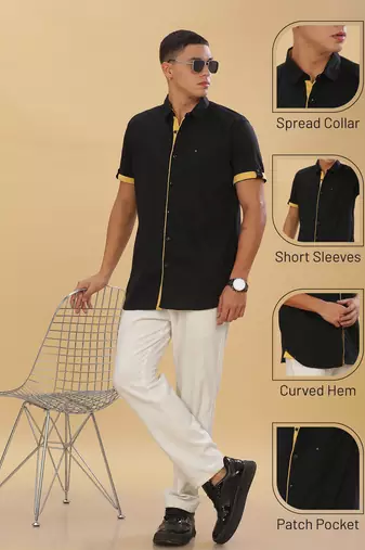 Men's linen cotton casual shirt |  half sleeves shirt for men