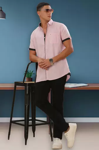 Men's linen cotton casual shirt |  half sleeves shirt for men