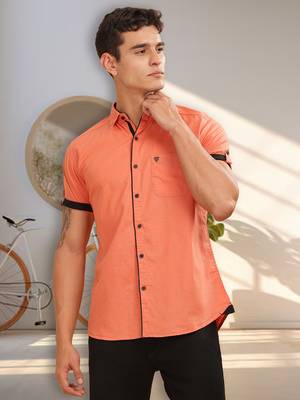 Men's linen cotton casual shirt |  half sleeves shirt for men 1