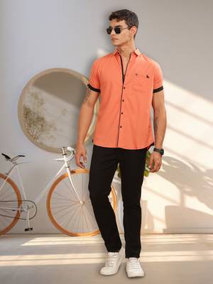 Men's linen cotton casual shirt |  half sleeves shirt for men 2