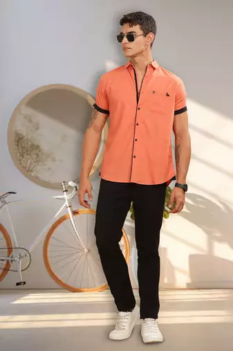 Men's linen cotton casual shirt |  half sleeves shirt for men