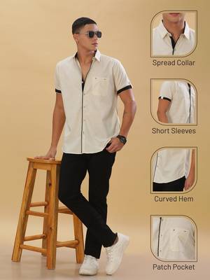 Men's linen cotton casual shirt |  half sleeves shirt for men 3
