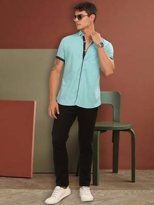 Men's linen cotton casual shirt |  half sleeves shirt for men 2