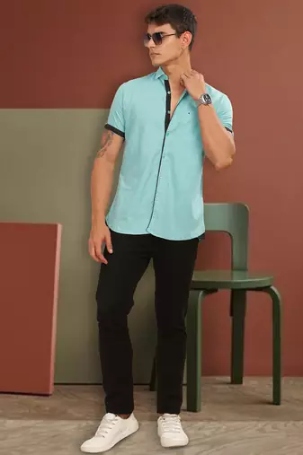 Men's linen cotton casual shirt |  half sleeves shirt for men