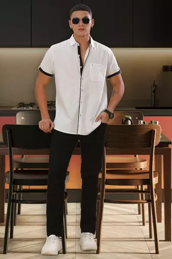 Men's linen cotton casual shirt |  half sleeves shirt for men