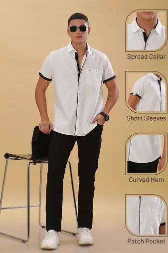 Men's linen cotton casual shirt |  half sleeves shirt for men