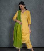 Inaayat embroidered suit set with dupatta (set of 3)