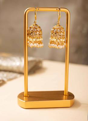 Timeless pearl cascade jhumkas 2
