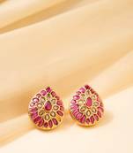 Kundan paan studs kemp earrings