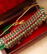 Exquisite Kundan & Ruby Beaded Choker Necklace Set