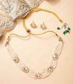 Regal radiance kundan pearl choker set