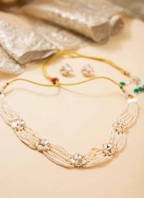 Regal radiance kundan pearl choker set 2
