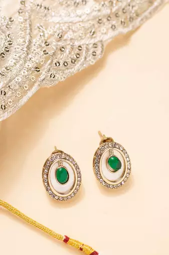 Emerald victorian choker set