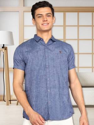 Men's slim fit lyocell casual shirt  | half sleeves shirt for men 1