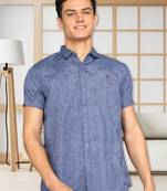 Men's slim fit lyocell casual shirt | half sleeves shirt for men