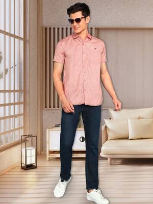Men's slim fit lyocell casual shirt  | half sleeves shirt for men 3