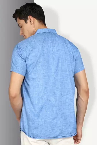 Men's slim fit lyocell casual shirt  | half sleeves shirt for men