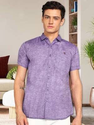 Men's slim fit lyocell casual shirt  | half sleeves shirt for men 1