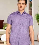 Men's slim fit lyocell casual shirt | half sleeves shirt for men