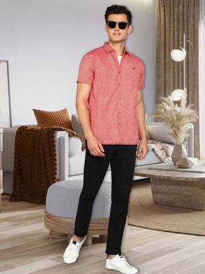 Men's slim fit lyocell casual shirt  | half sleeves shirt for men 3
