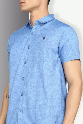 Men's slim fit lyocell casual shirt  | half sleeves shirt for men