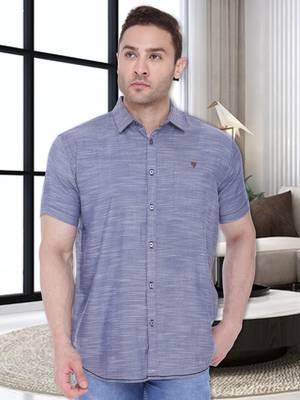 Men's slim fit lyocell casual shirt  | half sleeves shirt for men 1