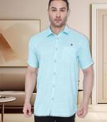 Men's slim fit lyocell casual shirt | half sleeves shirt for men
