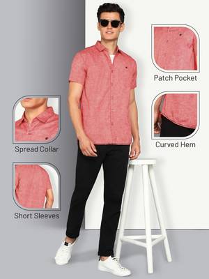 Men's slim fit lyocell casual shirt  | half sleeves shirt for men 5