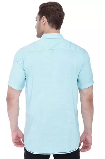 Men's slim fit lyocell casual shirt  | half sleeves shirt for men