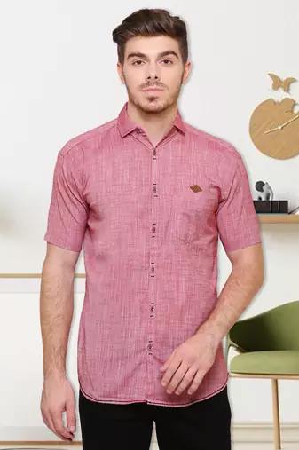 Men's slim fit lyocell casual shirt | half sleeves shirt for men