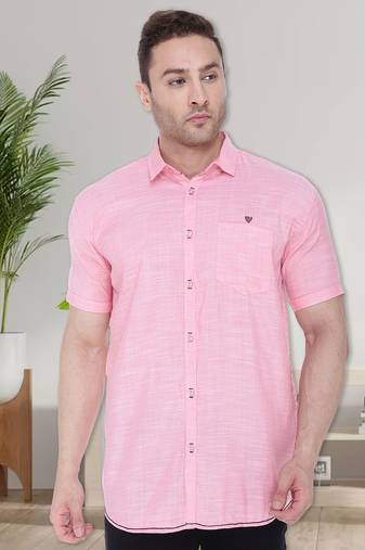 Men's slim fit lyocell casual shirt | half sleeves shirt for men