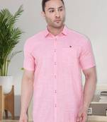Men's slim fit lyocell casual shirt | half sleeves shirt for men