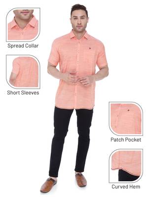 Men's slim fit lyocell casual shirt  | half sleeves shirt for men 5