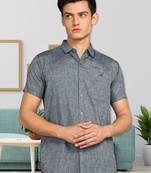 Men's slim fit lyocell casual shirt | half sleeves shirt for men