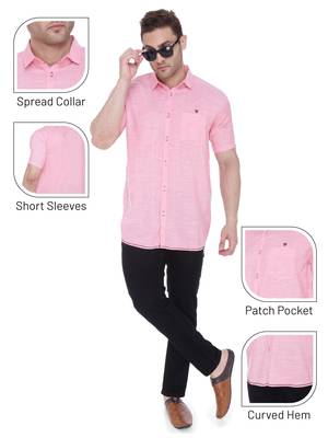 Men's slim fit lyocell casual shirt  | half sleeves shirt for men 5