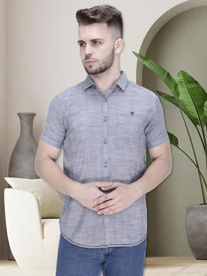 Men's slim fit lyocell casual shirt  | half sleeves shirt for men 1