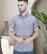Men's slim fit lyocell casual shirt | half sleeves shirt for men