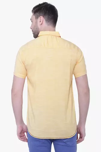 Men's slim fit lyocell casual shirt  | half sleeves shirt for men