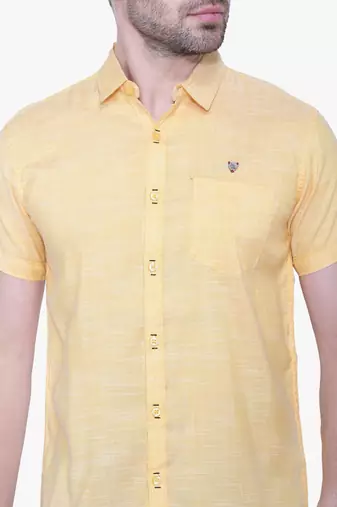 Men's slim fit lyocell casual shirt  | half sleeves shirt for men