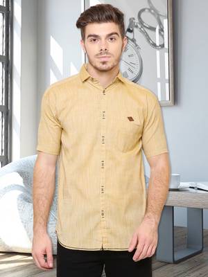 Men's slim fit lyocell casual shirt  | half sleeves shirt for men 1