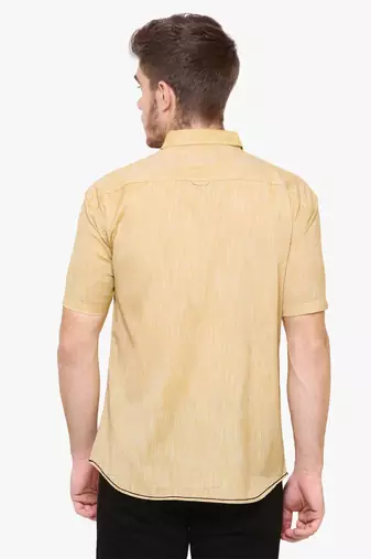 Men's slim fit lyocell casual shirt  | half sleeves shirt for men