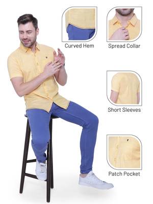 Men's slim fit lyocell casual shirt  | half sleeves shirt for men 5