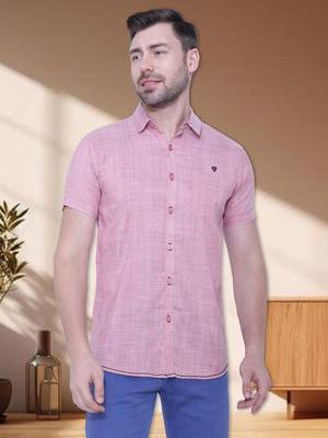 Men's slim fit lyocell casual shirt  | half sleeves shirt for men 1