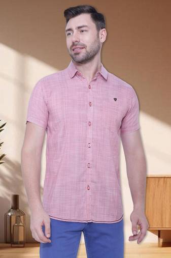 Men's slim fit lyocell casual shirt | half sleeves shirt for men