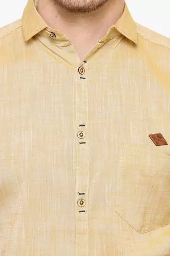 Men's slim fit lyocell casual shirt  | half sleeves shirt for men